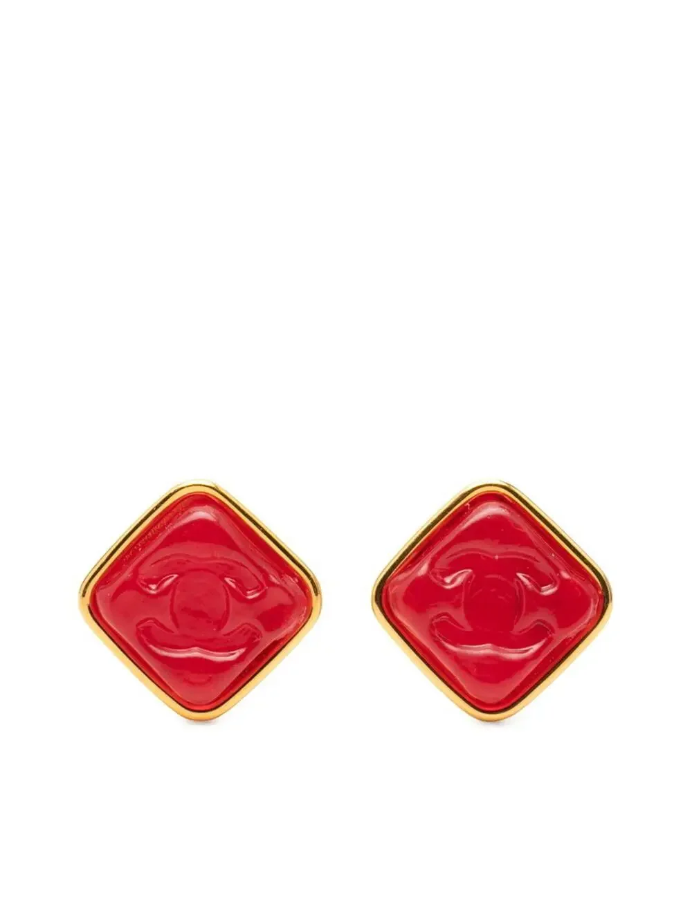 Chanel Cc Logo Clip-On Earrings Gold- #287815C81B